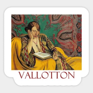 Woman Reading by Felix Vallotton Sticker